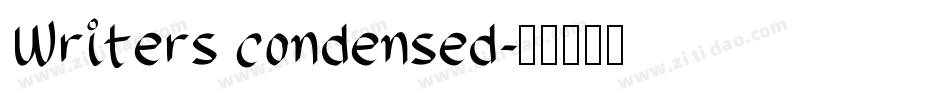 Writers condensed字体转换